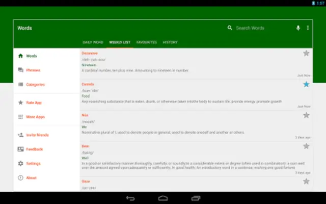 Daily Portuguese android App screenshot 2