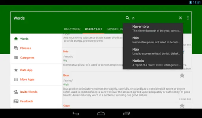 Daily Portuguese android App screenshot 4