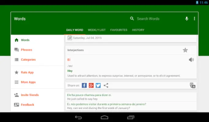 Daily Portuguese android App screenshot 7